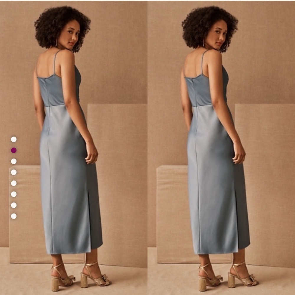 BHLDN > Cali Satin Charmeuse Midi Dress 4 - Picture 6 of 10
